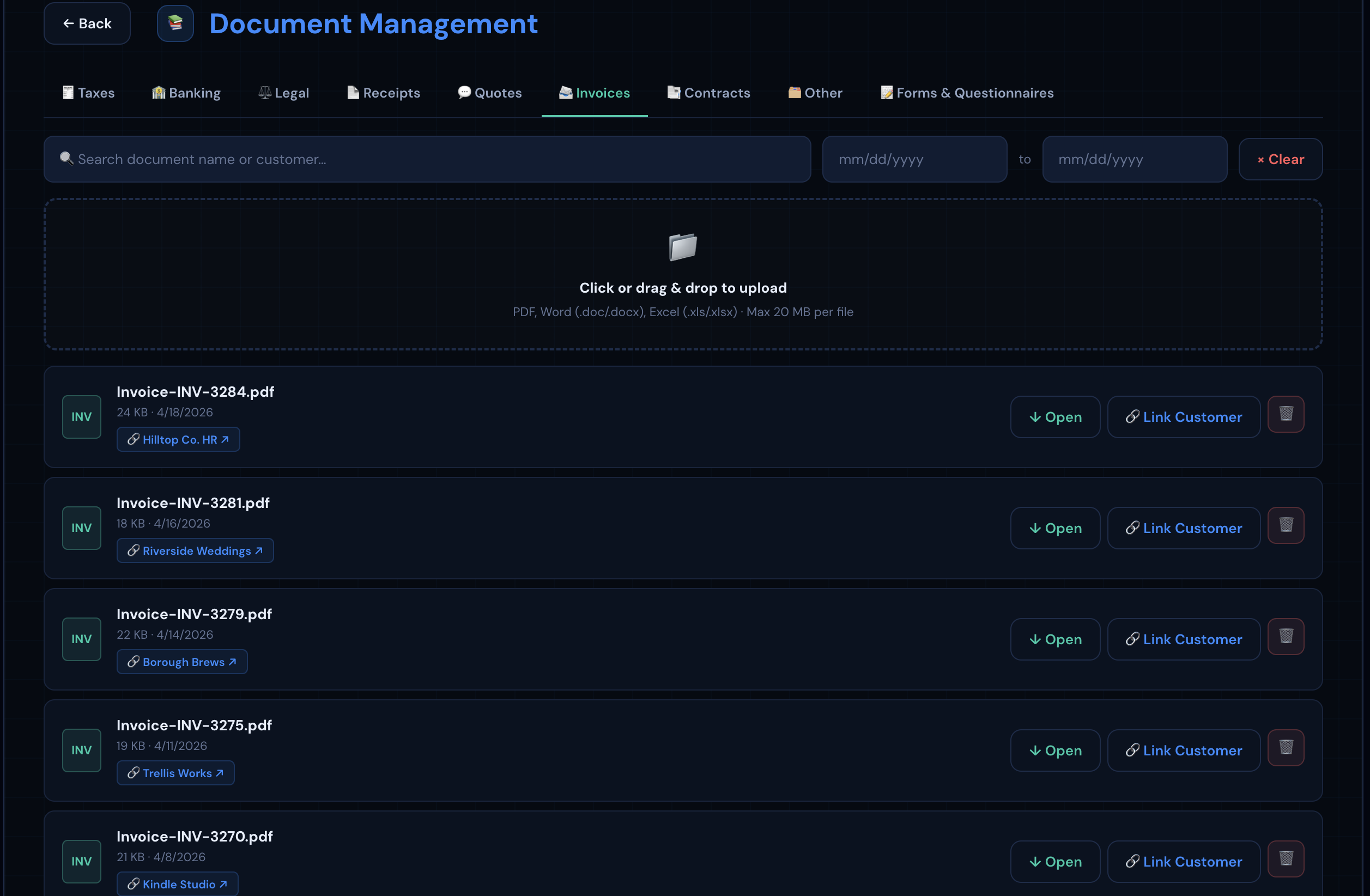 Admin — CRM Document Management