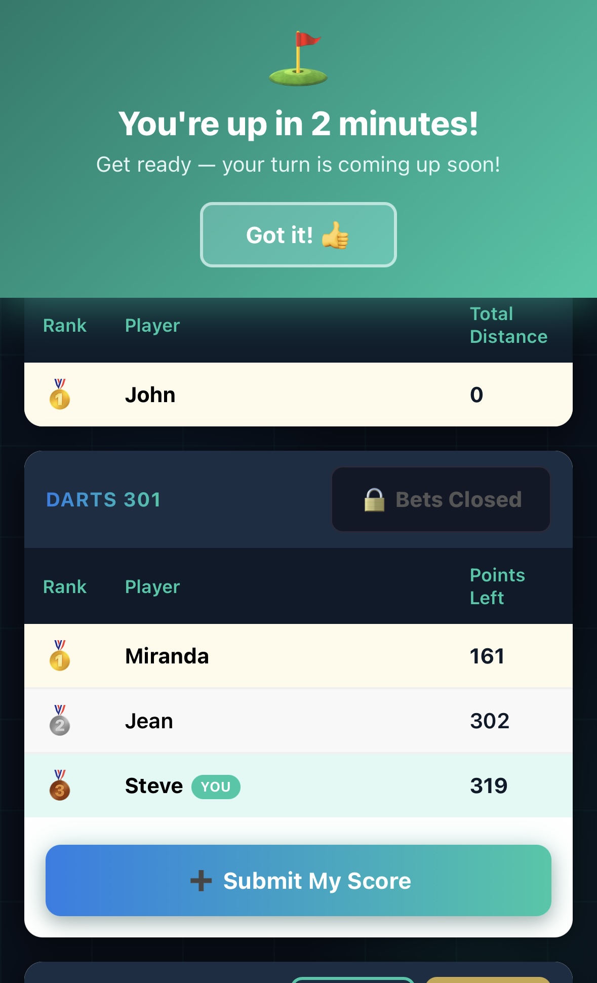 Player — Notifications